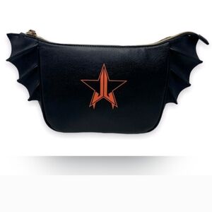 Jeffree Star Black Winged Makeup Bag.
